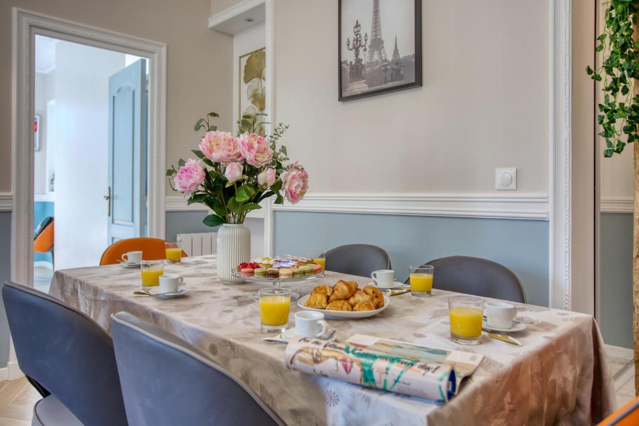 Charmant 100M2 Avec 3Ch - Romantique Centre Ville Párizs Kültér fotó